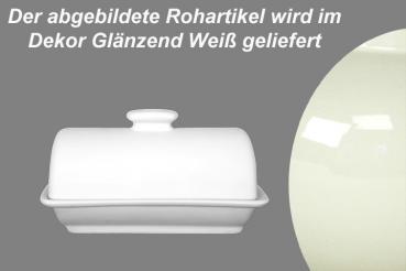 Rollenbutterdose glänzend weiß - 2.Wahl
