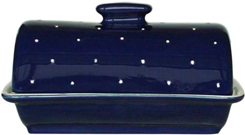 Rollenbutterdose blau 3 Punkt