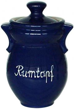 Rumtopf glänzend blau