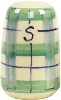Salzstreuer karo grün-blau