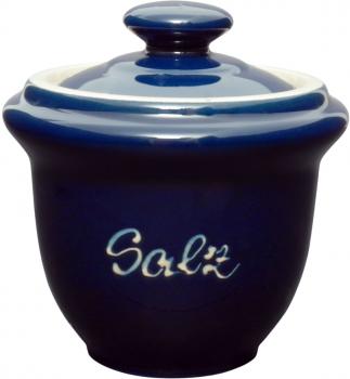 Salztopf glänzend blau