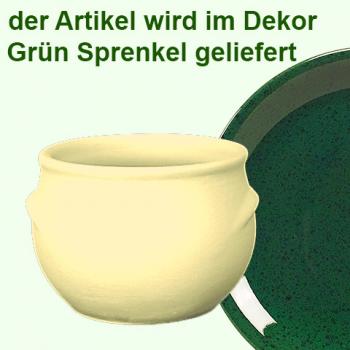 Schmalztopf 150 ml grün Sprenkel