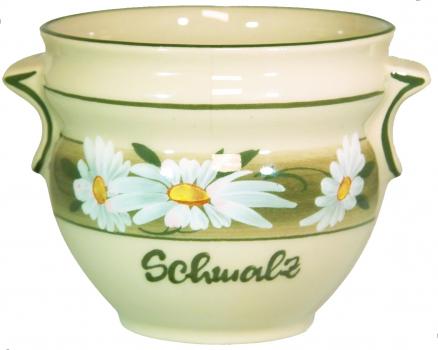 Schmalztopf Dekor Margueritenblume