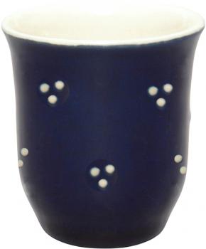 Schnapsbecher blau 3 Punkt