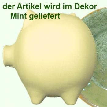 Sparschwein groß Mint