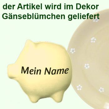 Sparschwein klein Gänseblümchen