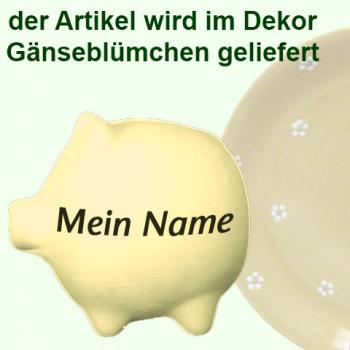 Sparschwein mittel Gänseblümchen