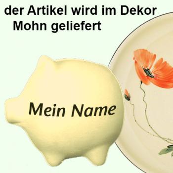 Sparschwein mittel Mohn
