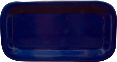 Stollenplatte 33 glänzend blau