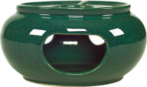 Stövchen groß grün Sprenkel