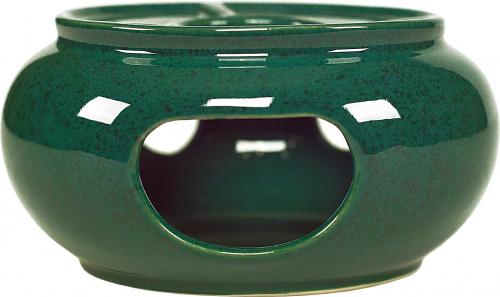 Stövchen groß grün Sprenkel