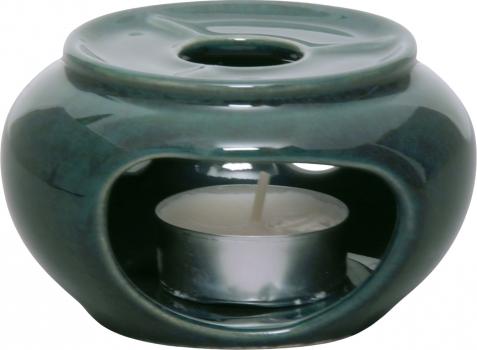 Stövchen klein grün Sprenkel