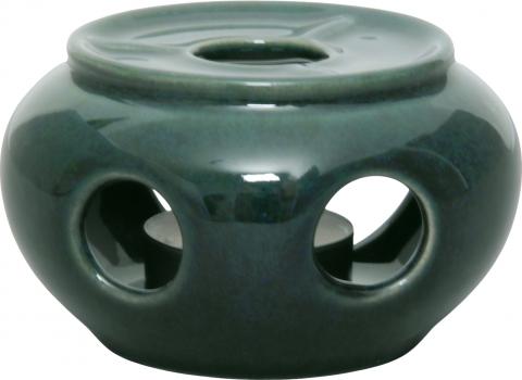 Stövchen klein grün Sprenkel