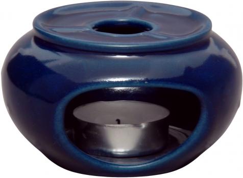 Stövchen klein glänzend blau