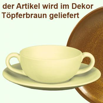 Suppentasse komplett braun