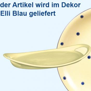 Tablett 25 oval Elli blau