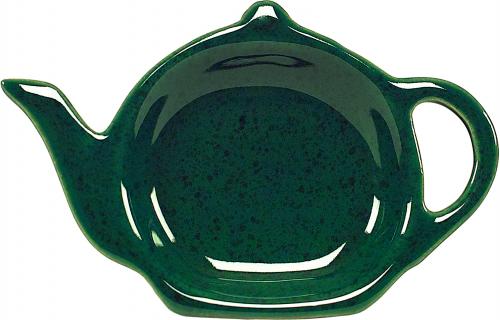 Teebeutelablage grün Sprenkel