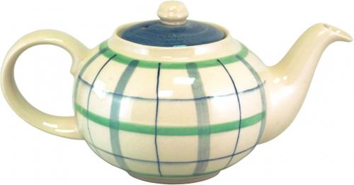 Teekanne 0,2 l karo grün-blau