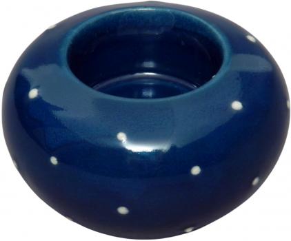 Teelicht blau 3 Punkt