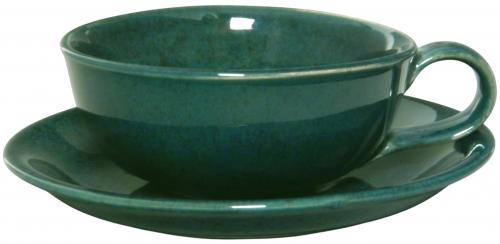 Teeschale grün Sprenkel