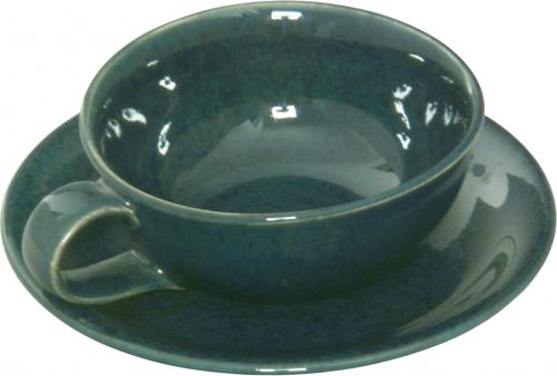 Teeschale grün Sprenkel