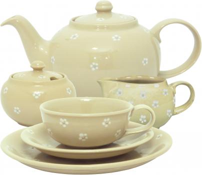 Teeservice 21-teilig Gänseblümchen