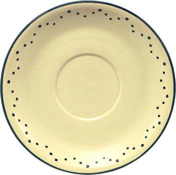 Untertasse 17 matt hell 1 Punkt