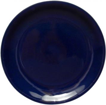 Teller 24 flach glänzend blau
