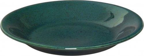 Teller 24 tief grün Sprenkel