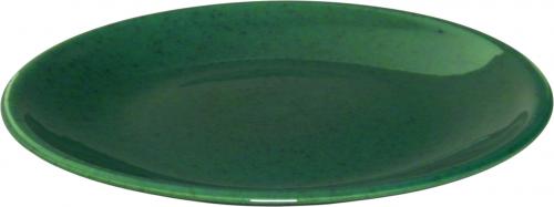 Teller 29 flach grün Sprenkel