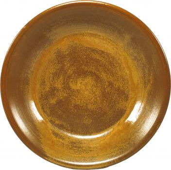 Teller 24 tief braun