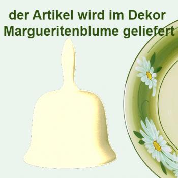 Tischglocke groß Dekor Margueritenblume