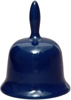 Tischglocke klein glänzend blau
