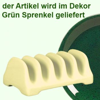 Toasthalter grün Sprenkel
