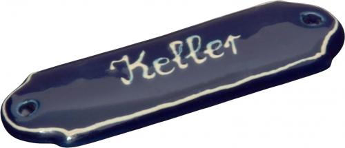 Türschild blau 3 Punkt