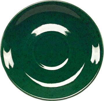 Untertasse 15 grün Sprenkel