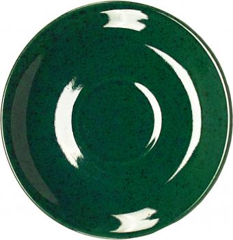 Untertasse 15 grün Sprenkel