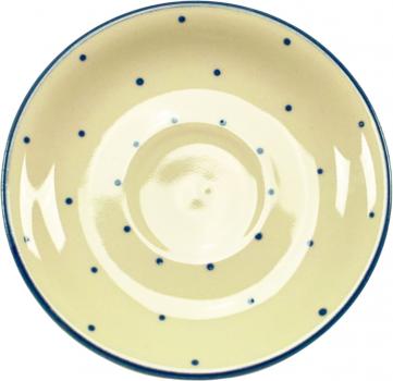 Untertasse Becher hell 1 Punkt