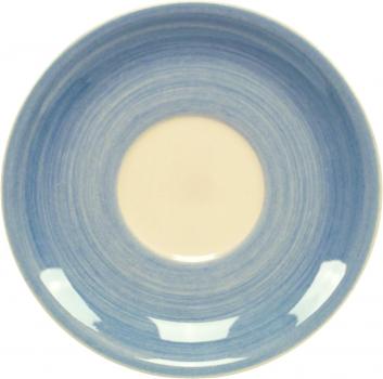 Untertasse 17 karo grün-blau