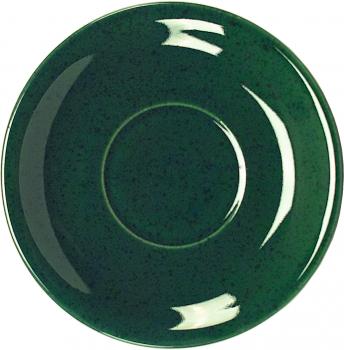 Untertasse Becher grün Sprenkel