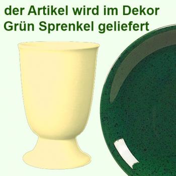 Weinbecher grün Sprenkel