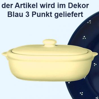 Heringstopf blau 3 Punkt