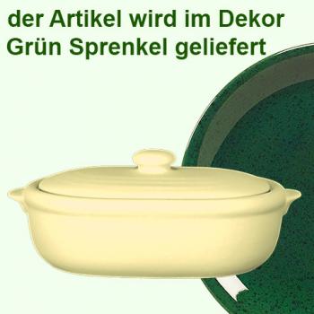 Wursttopf grün Sprenkel