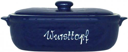 Wursttopf glänzend blau