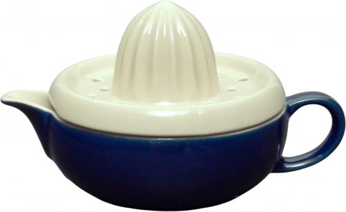 Zitronenpresse glänzend blau