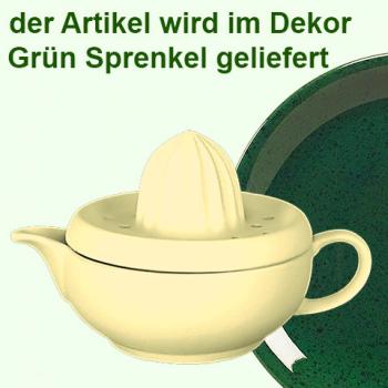 Zitronenpresse grün Sprenkel