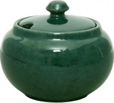 Zuckerdose grün Sprenkel