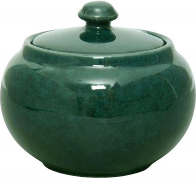 Zuckerdose grün Sprenkel