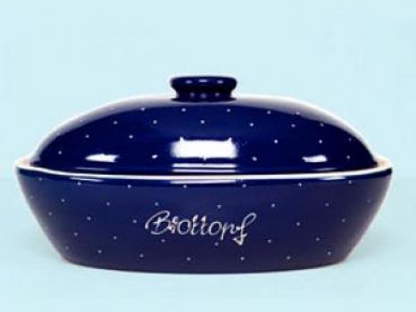 Brottopf klein blau 1 Punkt