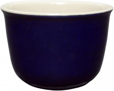 Übertopf 19 glänzend blau